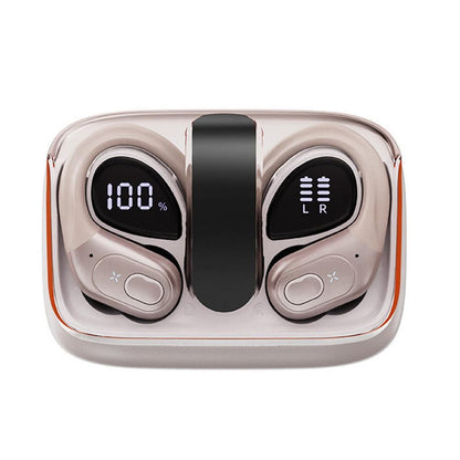 Wireless Bluetooth 5.4 Over-Ear Earbuds IPX5 Waterproof for Sports White V1263-JX-7040