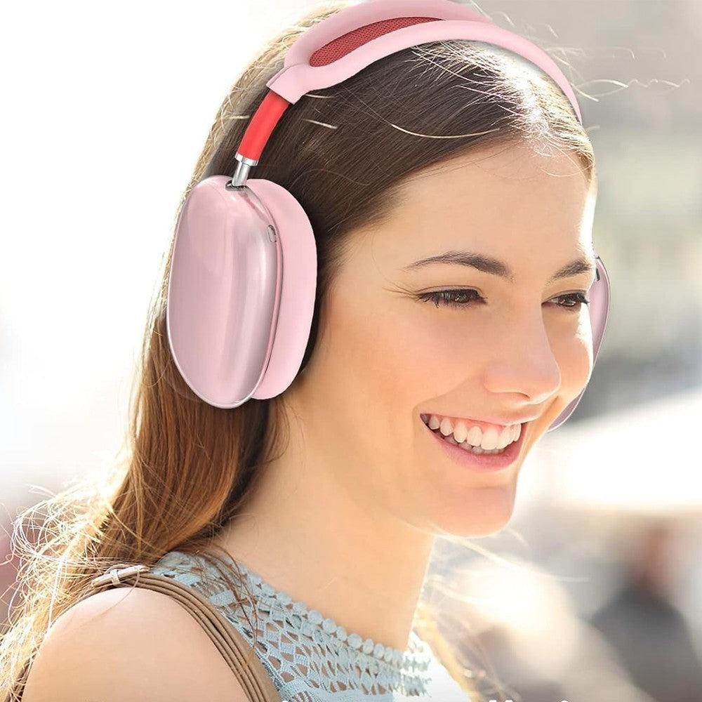 For Apple AirPods Max Headphones Case Silicone Protective Sleeves Full Set Cover Pink V1263-JX-7045-1