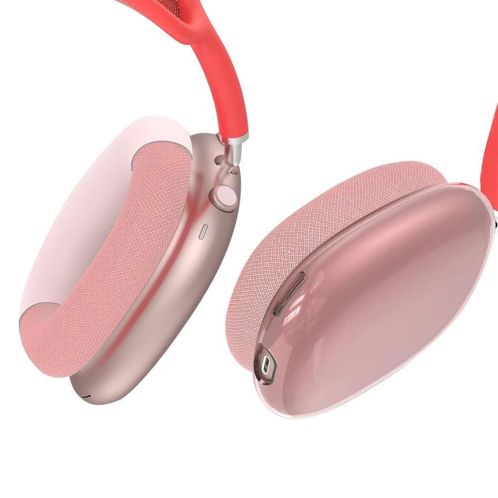 For Apple AirPods Max Headphones Case Silicone Protective Sleeves Full Set Cover Pink V1263-JX-7045-1