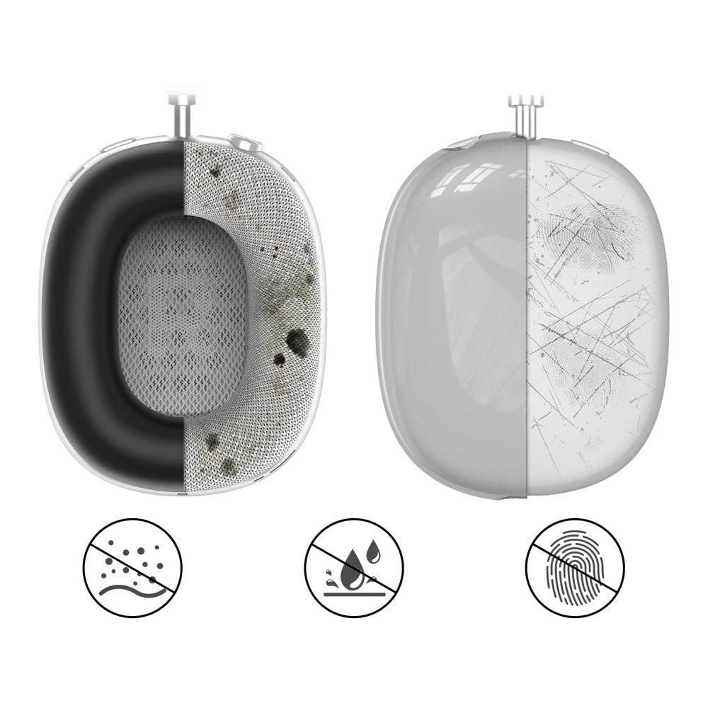 For Apple AirPods Max Headphones Case Silicone Protective Sleeves Full Set Cover Black V1263-JX-7045-2