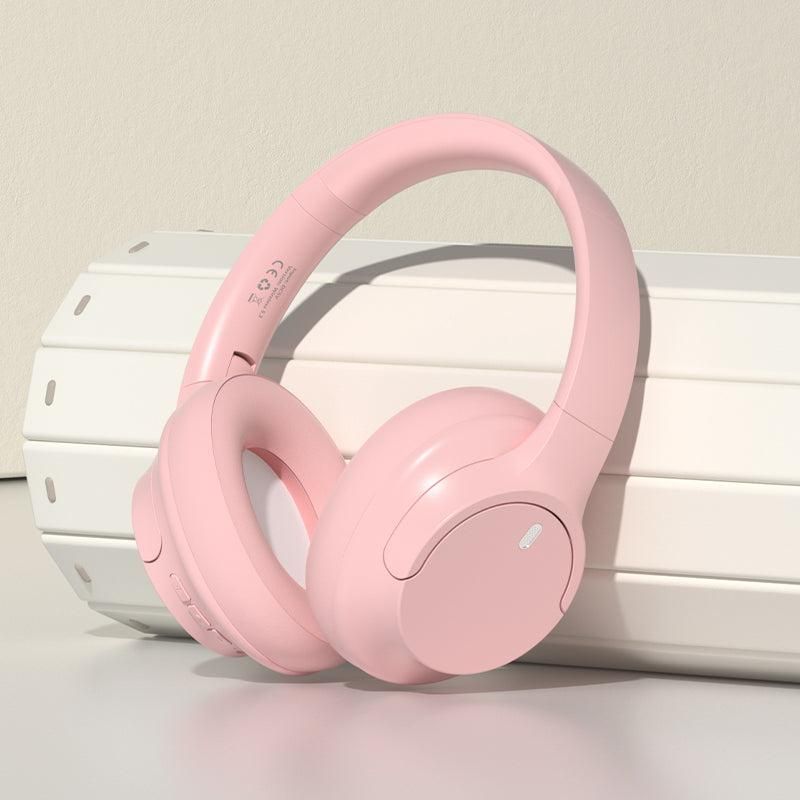Over Ear Bluetooth Headphone Wireless Foldable Headset Pink V1263-JX-7046-1