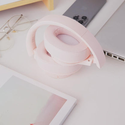 Over Ear Bluetooth Headphone Wireless Foldable Headset Pink V1263-JX-7046-1