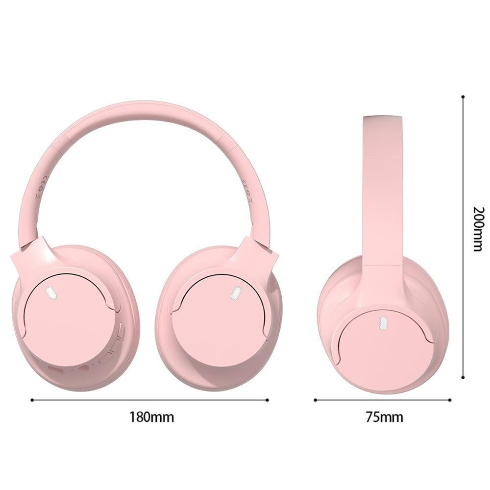 Over Ear Bluetooth Headphone Wireless Foldable Headset Pink V1263-JX-7046-1