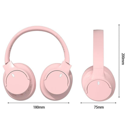 Over Ear Bluetooth Headphone Wireless Foldable Headset Pink V1263-JX-7046-1