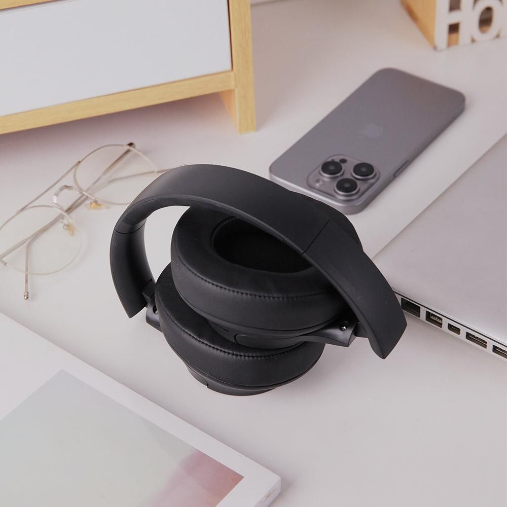 Over Ear Bluetooth Headphone Wireless Foldable Headset Black V1263-JX-7046-2