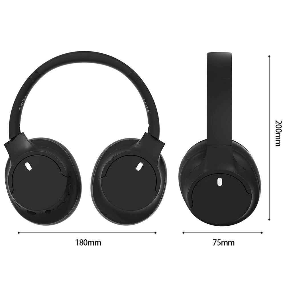 Over Ear Bluetooth Headphone Wireless Foldable Headset Black V1263-JX-7046-2