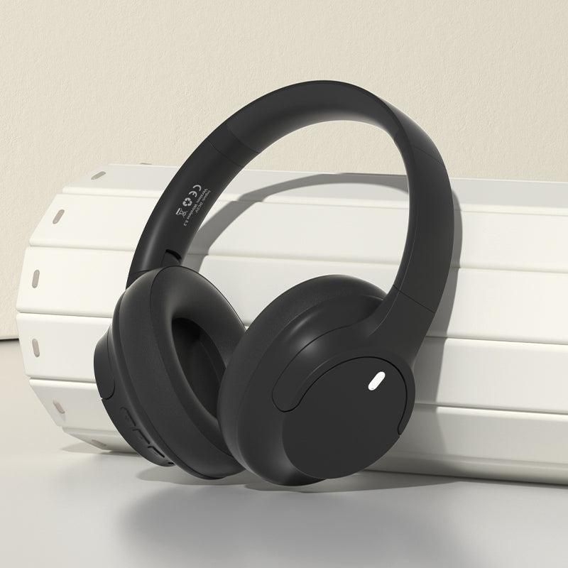Over Ear Bluetooth Headphone Wireless Foldable Headset Black V1263-JX-7046-2