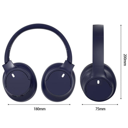 Over Ear Bluetooth Headphone Wireless Foldable Headset Blue V1263-JX-7046-3