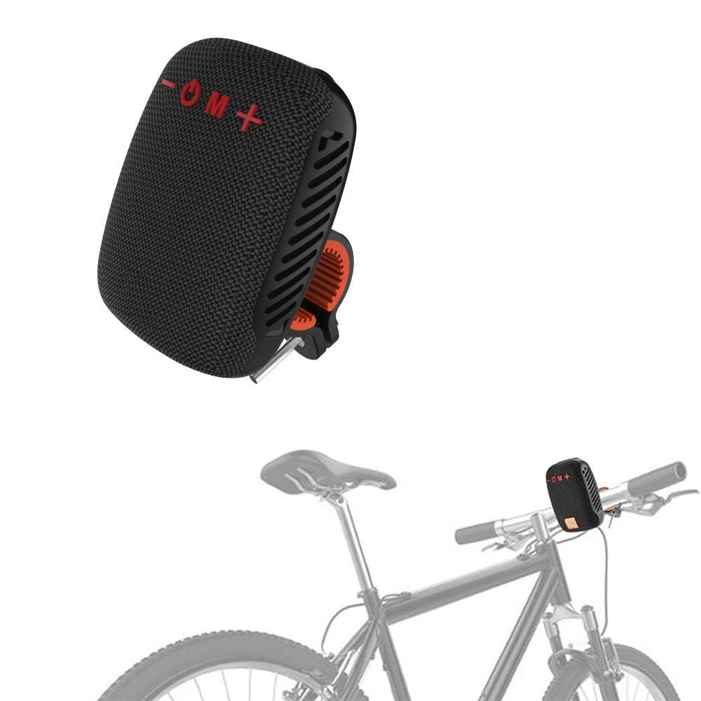 2-in-1 Bluetooth Speaker with Bracket Travel, Stereo Speaker for Bicycle Motorcycle Black V1263-JX-7048