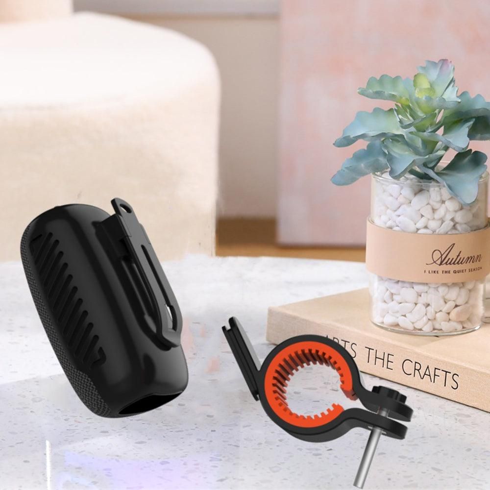 2-in-1 Bluetooth Speaker with Bracket Travel, Stereo Speaker for Bicycle Motorcycle Black V1263-JX-7048