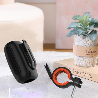 2-in-1 Bluetooth Speaker with Bracket Travel, Stereo Speaker for Bicycle Motorcycle Black V1263-JX-7048