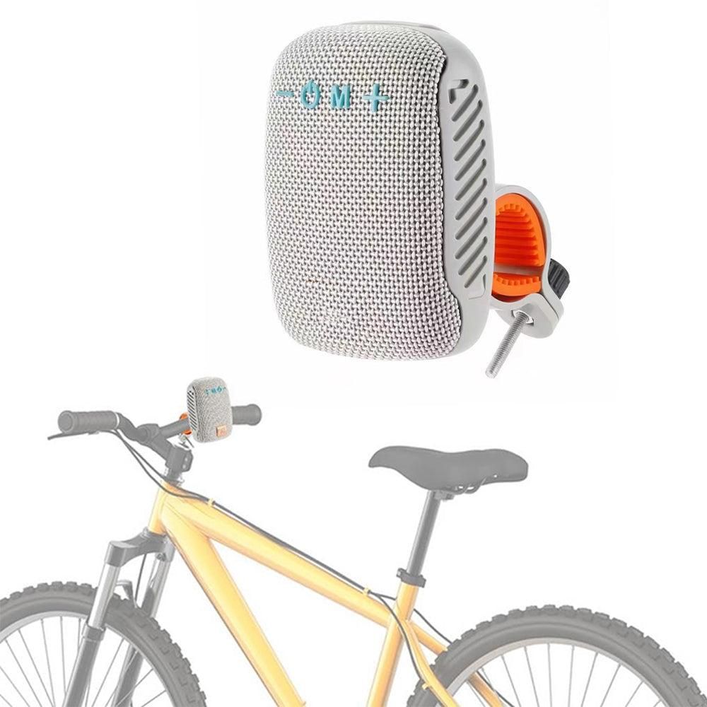 2-in-1 Bluetooth Speaker with Bracket Travel, Stereo Speaker for Bicycle Motorcycle Black V1263-JX-7048