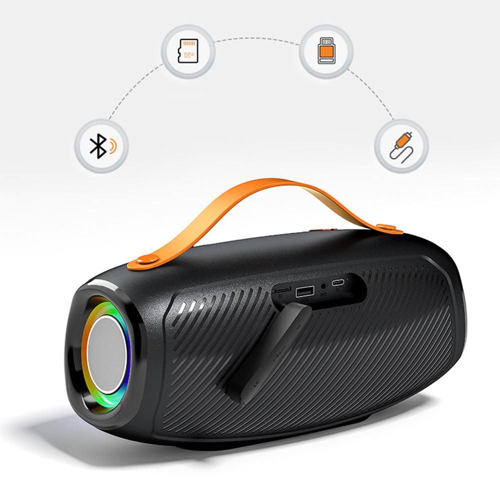Portable Bluetooth Wireless Speaker With LED Lights For Indoor Outdoor Party V1263-JX-7049