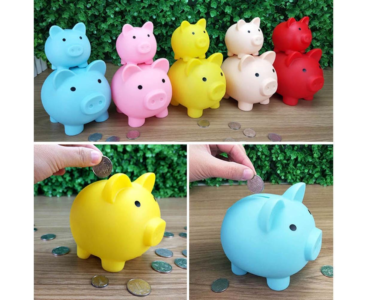 Christmas Cartoon Pig Shaped Money Saving Box Bank Coins Storage Case Home Decor-Yellow L V1263-JX-705