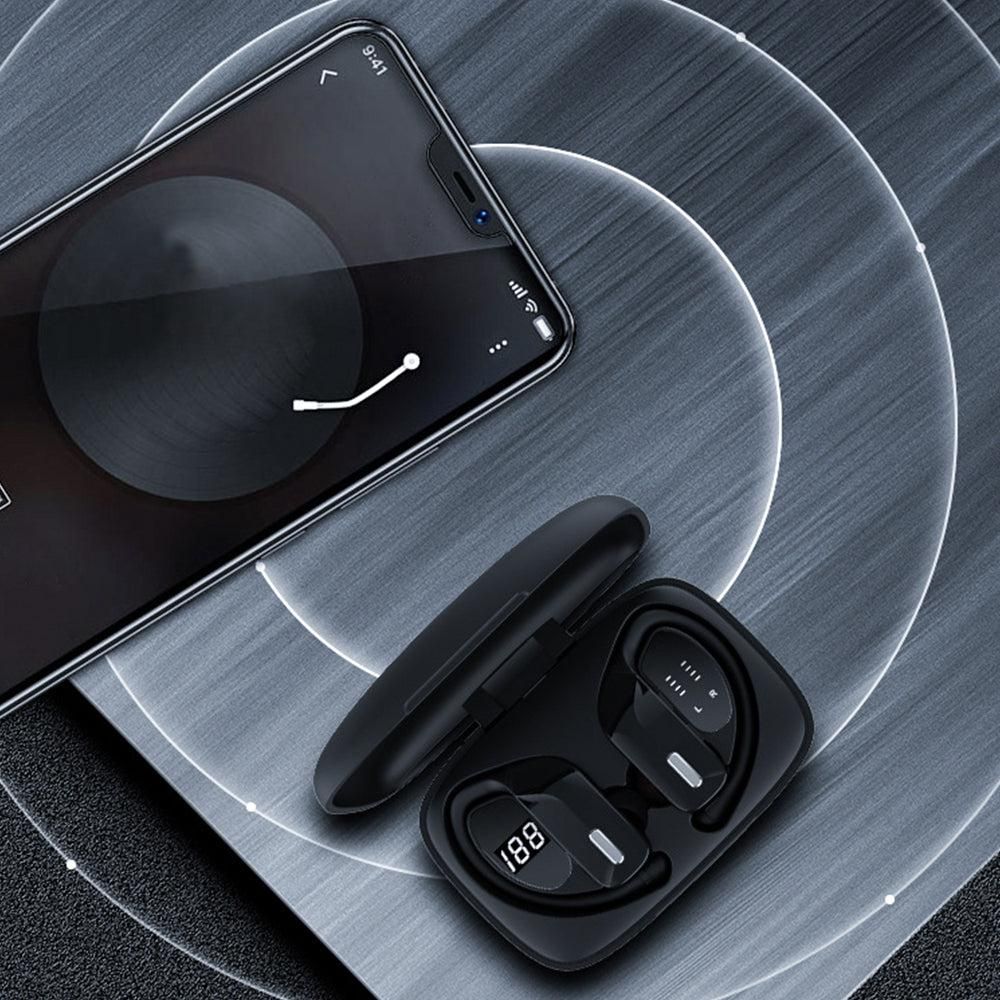 Wireless Bluetooth Earphones Headphones Sport Gym Earbuds V1263-JX-7051