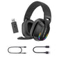 2.4GHz Wireless Gaming Headphone Bluetooth RGB Game Headset for PC Smartphone PS4/PS5 Switch V1263-JX-7055