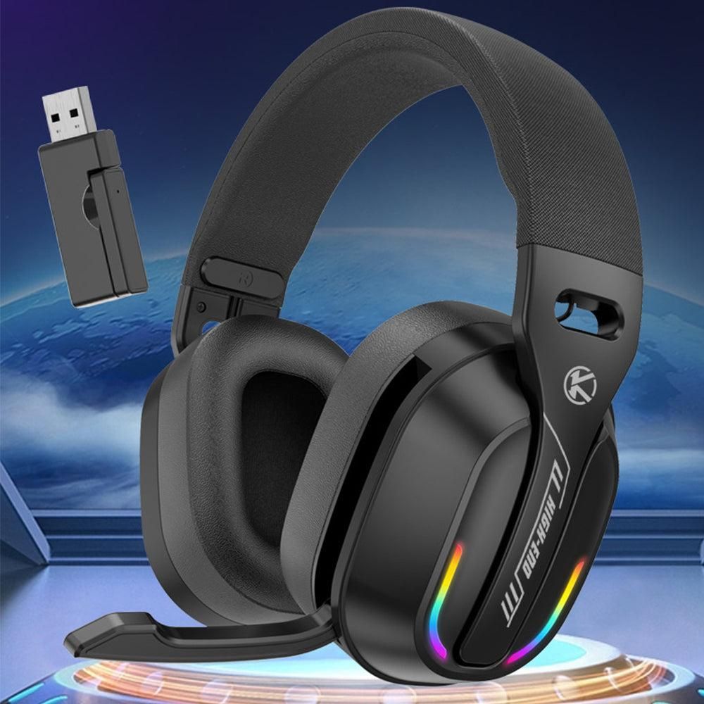 2.4GHz Wireless Gaming Headphone Bluetooth RGB Game Headset for PC Smartphone PS4/PS5 Switch V1263-JX-7055