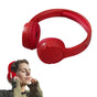 Rechargeable Bluetooth Wireless Headphones On-Ear Stereo Headset Red V1263-JX-7056-1