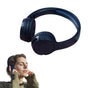 Rechargeable Bluetooth Wireless Headphones On-Ear Stereo Headset Navy Blue V1263-JX-7056-2