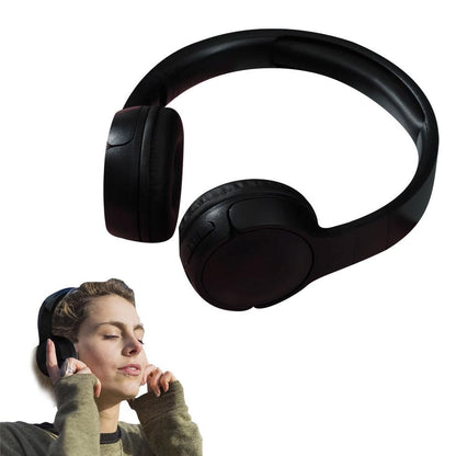 Rechargeable Bluetooth Wireless Headphones On-Ear Stereo Headset Navy Blue V1263-JX-7056-2