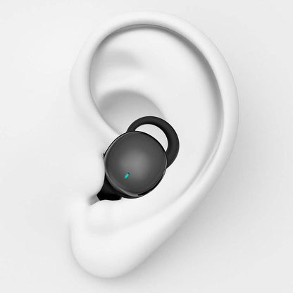 In Ear Sleep Headphones with Digital Power Display Invisible Noise Blocking Earphone for Side Sleepers Black V1263-JX-7057