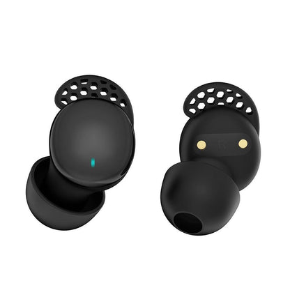 In Ear Sleep Headphones with Digital Power Display Invisible Noise Blocking Earphone for Side Sleepers Black V1263-JX-7057