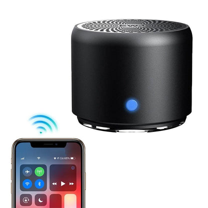 Portable Wireless Mini Bluetooth Speaker Mic Bathroom Shower Speaker Black V1263-JX-7059-2