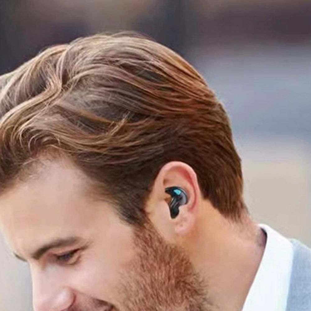 Wireless Bluetooth Sleep Earbuds Invisible Earplugs with Charging Case Black V1263-JX-7061