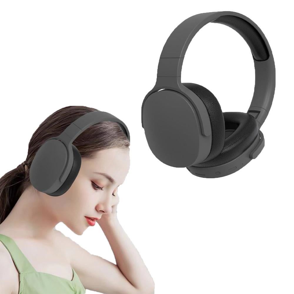 Foldable Wireless Bluetooth Stereo Over Ear Headphone Black V1263-JX-7064-1