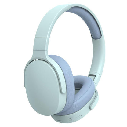 Foldable Wireless Bluetooth Stereo Over Ear Headphone Blue V1263-JX-7064-2