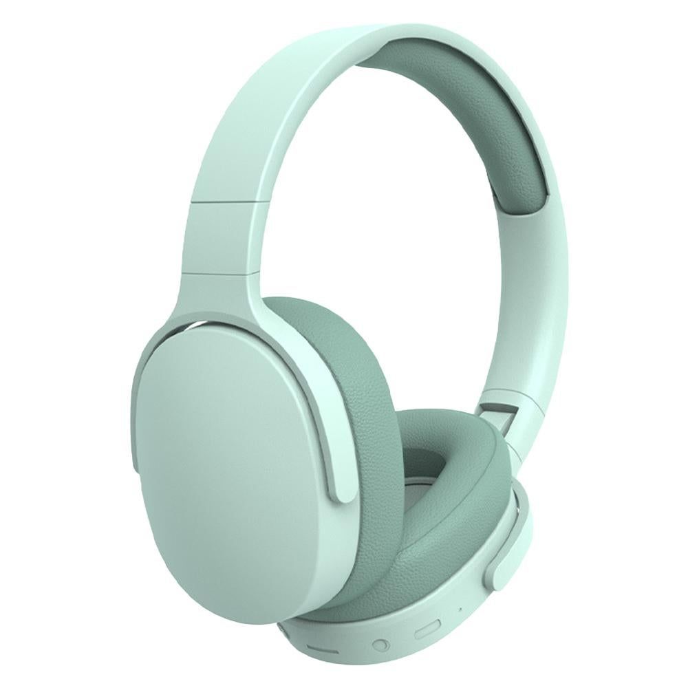 Foldable Wireless Bluetooth Stereo Over Ear Headphone Blue V1263-JX-7064-2