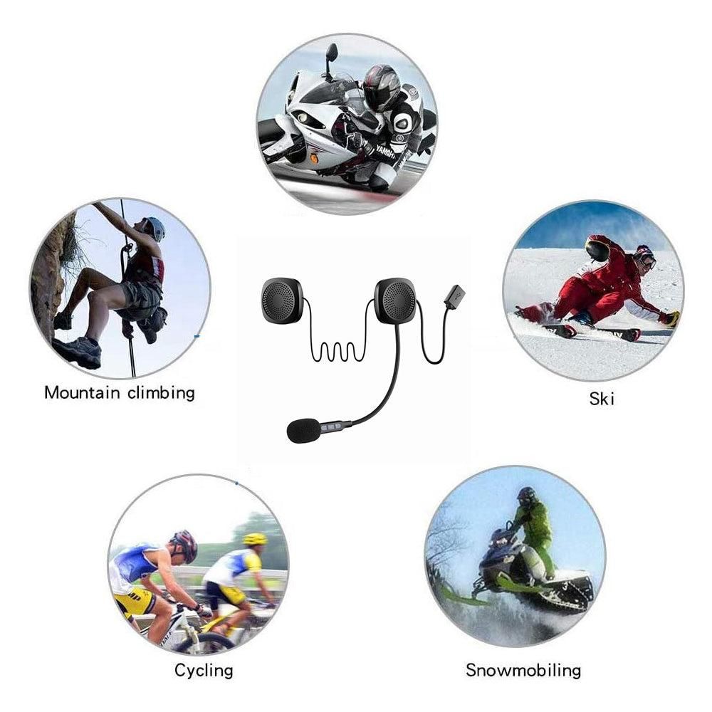 Motorcycle Helmet Bluetooth Headset Hands Free Speaker Motorcycle Sports Headset V1263-JX-7065