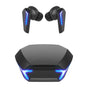 Wireless Bluetooth Gaming Earphones In-Ear Headsets with Breathing Light Black V1263-JX-7067