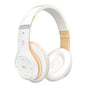 Wireless Bluetooth Headphones Foldable Over Ear Stereo Headsets with Built-in Mic White V1263-JX-7068-1
