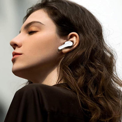 Touch Control Case Bluetooth Headphone Wireless Smart Earbuds with Digital Display White V1263-JX-7071