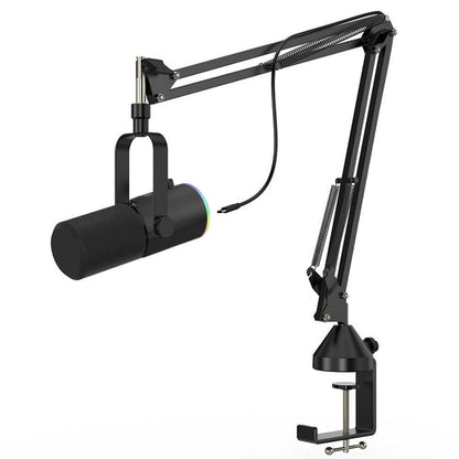 RGB Dynamic Gaming Microphone XLR/USB Interface for PC Streaming Podcast Recording Style 2 V1263-JX-7074-1