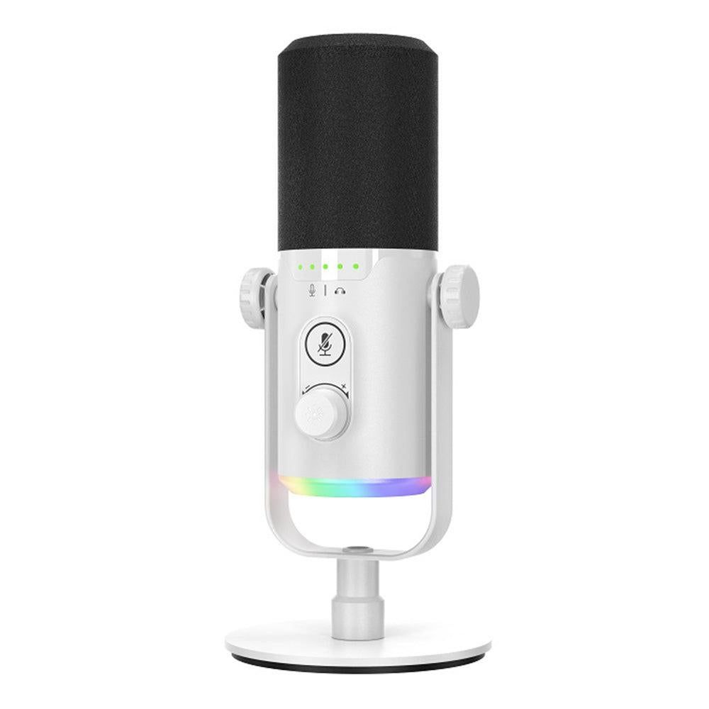 RGB Dynamic Gaming Microphone XLR/USB Interface for PC Streaming Podcast Recording Style 1 V1263-JX-7074-2