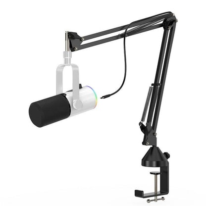 RGB Dynamic Gaming Microphone XLR/USB Interface for PC Streaming Podcast Recording Style 1 V1263-JX-7074-2