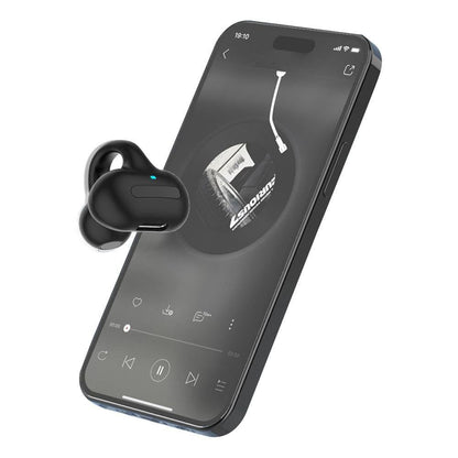 MG8 Wireless Bluetooth 5.2 Single Earphone Ear-clip Headphones TWS Sports Earbuds with Charging Case Black V1263-JX-7075-1