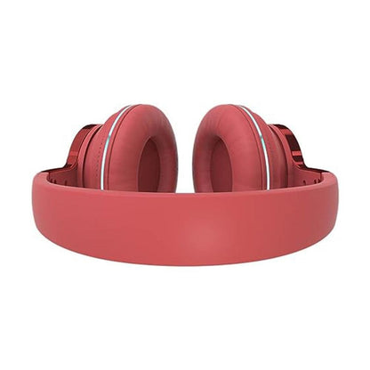 Foldable Wireless Bluetooth Stereo Over Ear Headphone Headworn Headset Red V1263-JX-7076-1