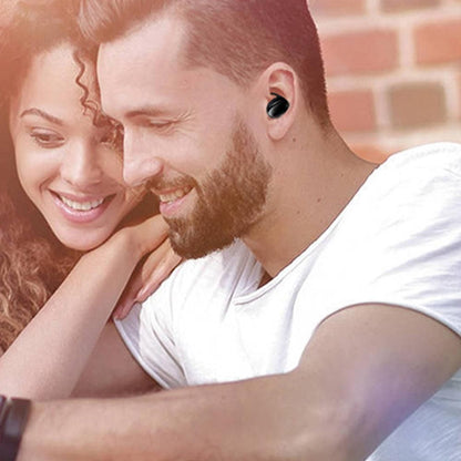 Bluetooth 5.0 Wireless Headphones TWS Earphones In Earbuds With Charging Case Black V1263-JX-7078