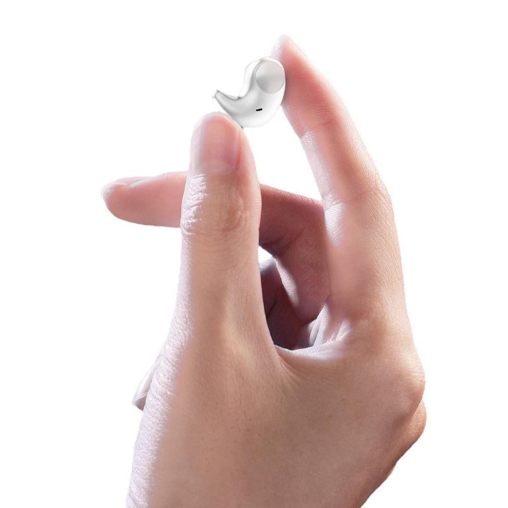 Invisible Wireless Earbuds with Bluetooth 5.3 Headphones for Sports Fitness Workout White V1263-JX-7079