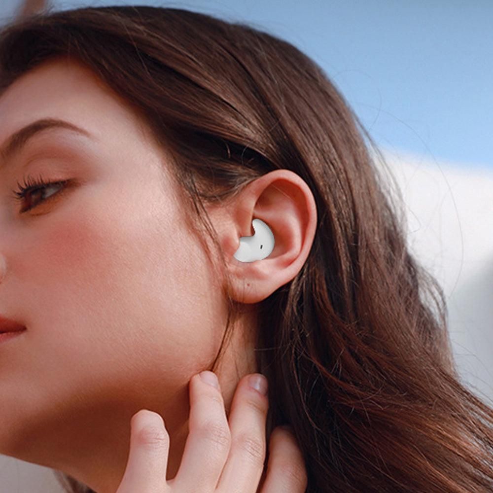 Invisible Wireless Earbuds with Bluetooth 5.3 Headphones for Sports Fitness Workout White V1263-JX-7079