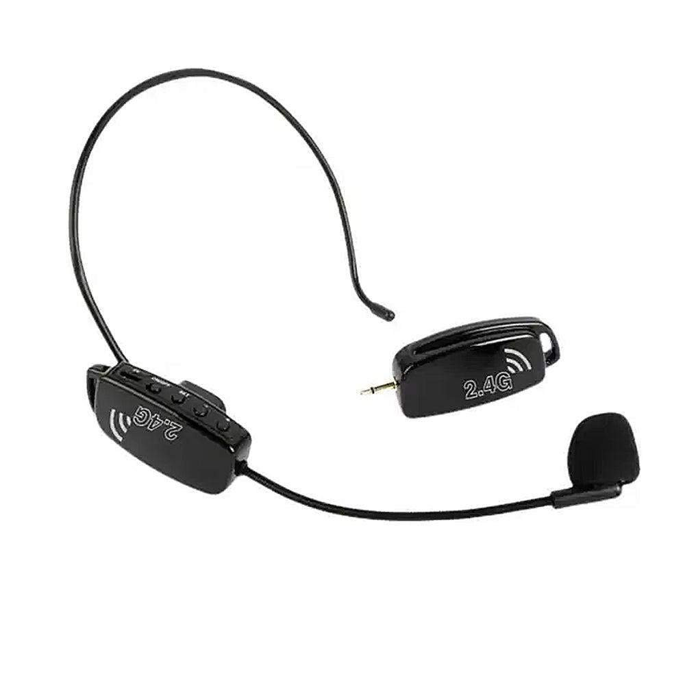 2-in-1 Wireless Microphone Headset 2.4G Hands-Free Mic V1263-JX-7082