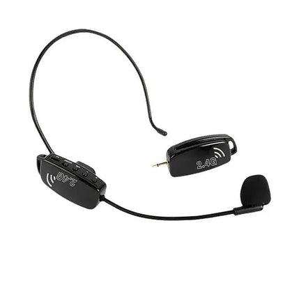 2-in-1 Wireless Microphone Headset 2.4G Hands-Free Mic V1263-JX-7082