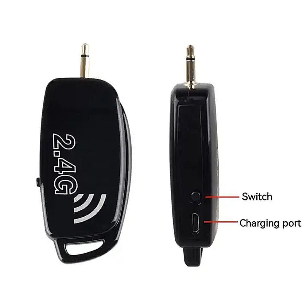 2-in-1 Wireless Microphone Headset 2.4G Hands-Free Mic V1263-JX-7082