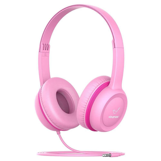 Over-Ear Headphones with 85dB Volume Limit for Secure Listening Pink V1263-JX-7084-2