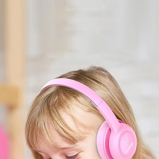 Over-Ear Headphones with 85dB Volume Limit for Secure Listening Pink V1263-JX-7084-2