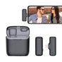 Wireless Lavalier Lapel Microphone for Phone Tablet iPhone iPad Vlog Live Stream Lightning Interface V1263-JX-7088