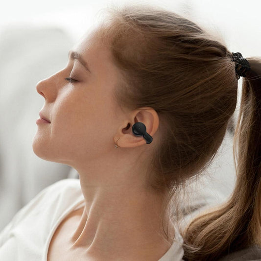 YX03 Wireless Bluetooth 5.3 Earphones Ear-clip Bone Conduction Headphones Sports Earbuds Black V1263-JX-7089-2
